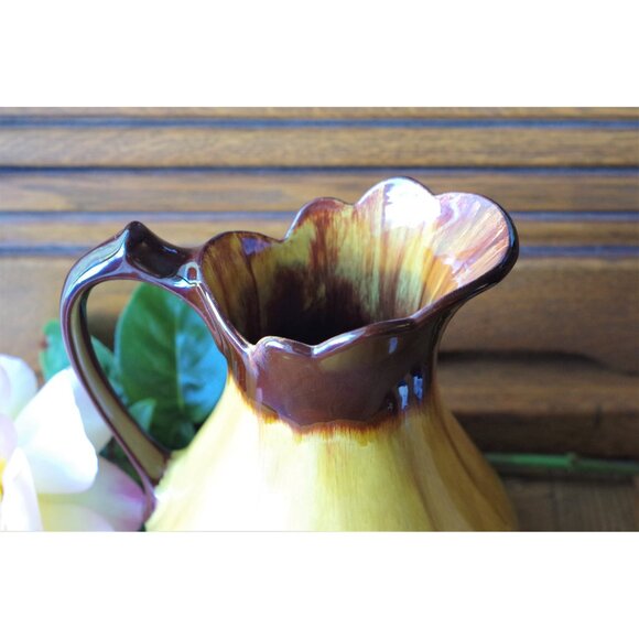 Blue Mountain Pottery Harvest Gold 8" Jug, Colonial Style Pitcher,  BMP - Picture 4 of 5